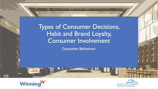 Types of Consumer Decisions, Habit and Brand Loyalty, Consumer Involvement
